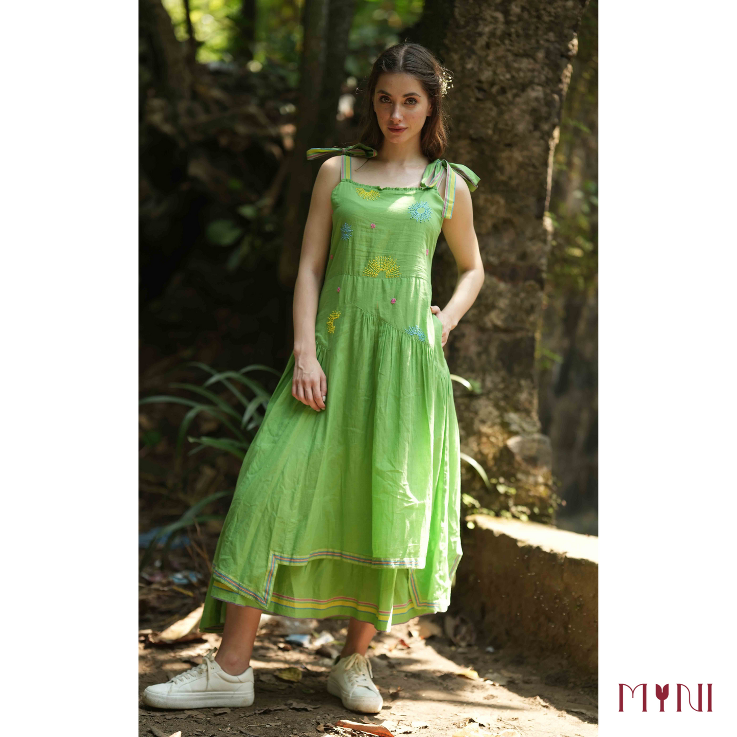 Neon Bloom - Casual Dress