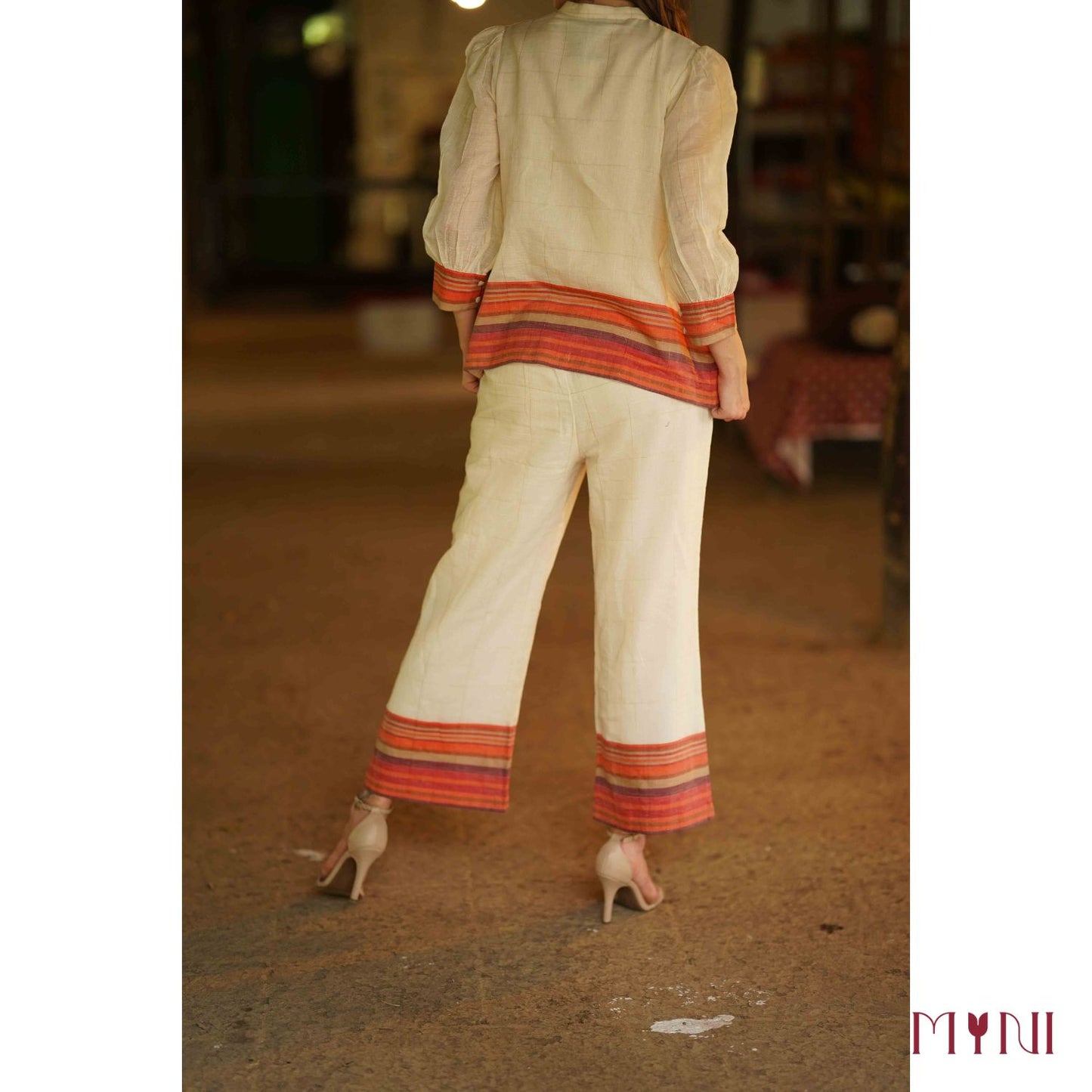Cream Pure Cotton Co-Ord Set
