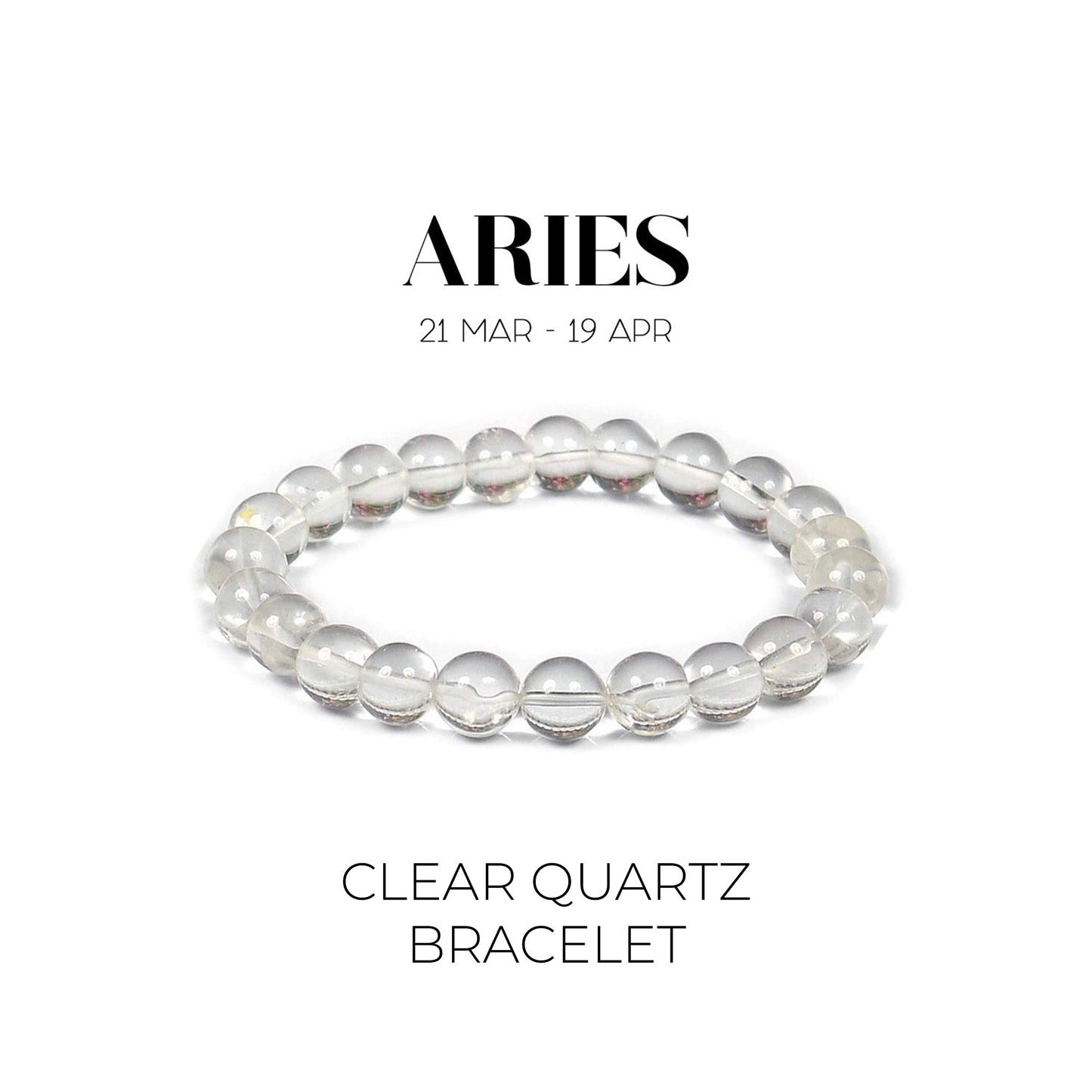 CLEAR QUARTZ BRACELET (मेष राशि )