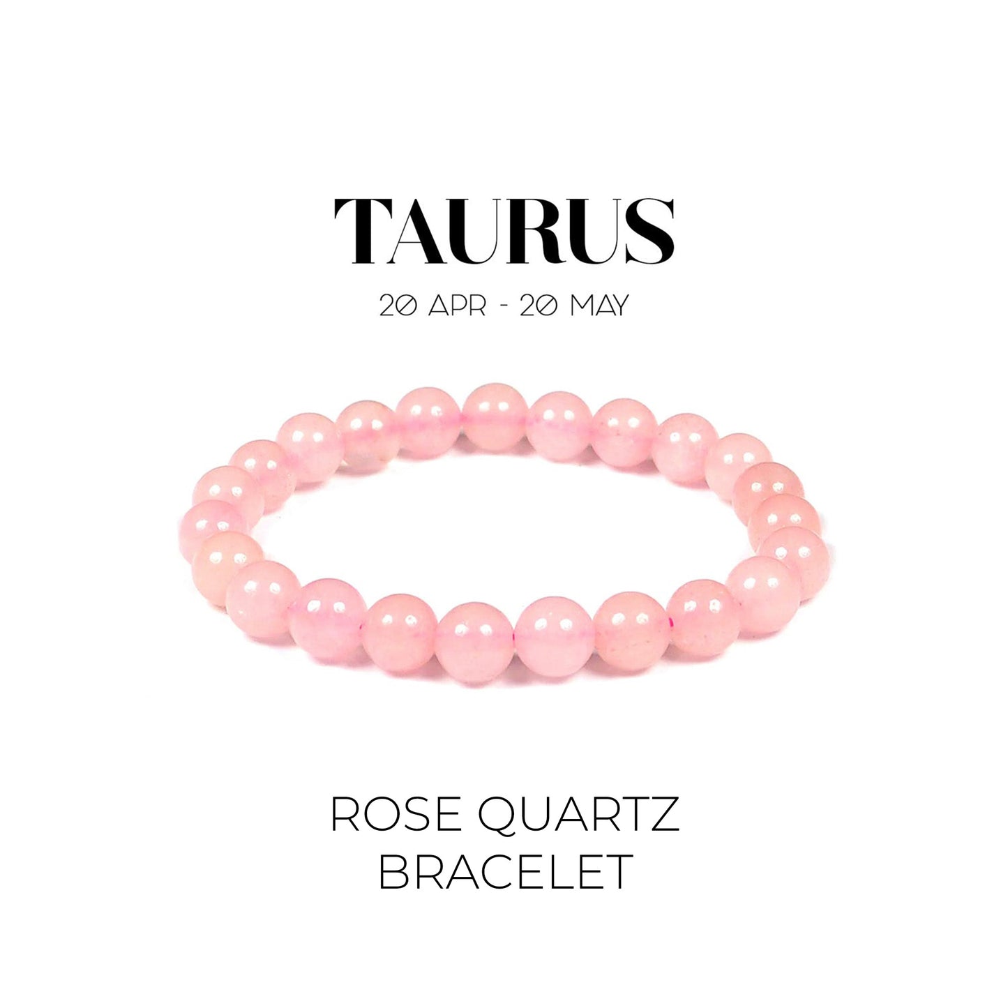 ROSE QUARTZ BRACELET (वृषभ राशि)