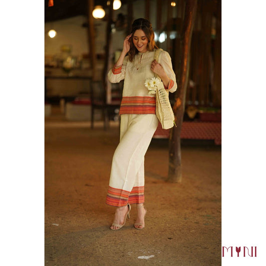 Cream Pure Cotton Co-Ord Set