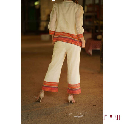 Cream Pure Cotton Co-Ord Set