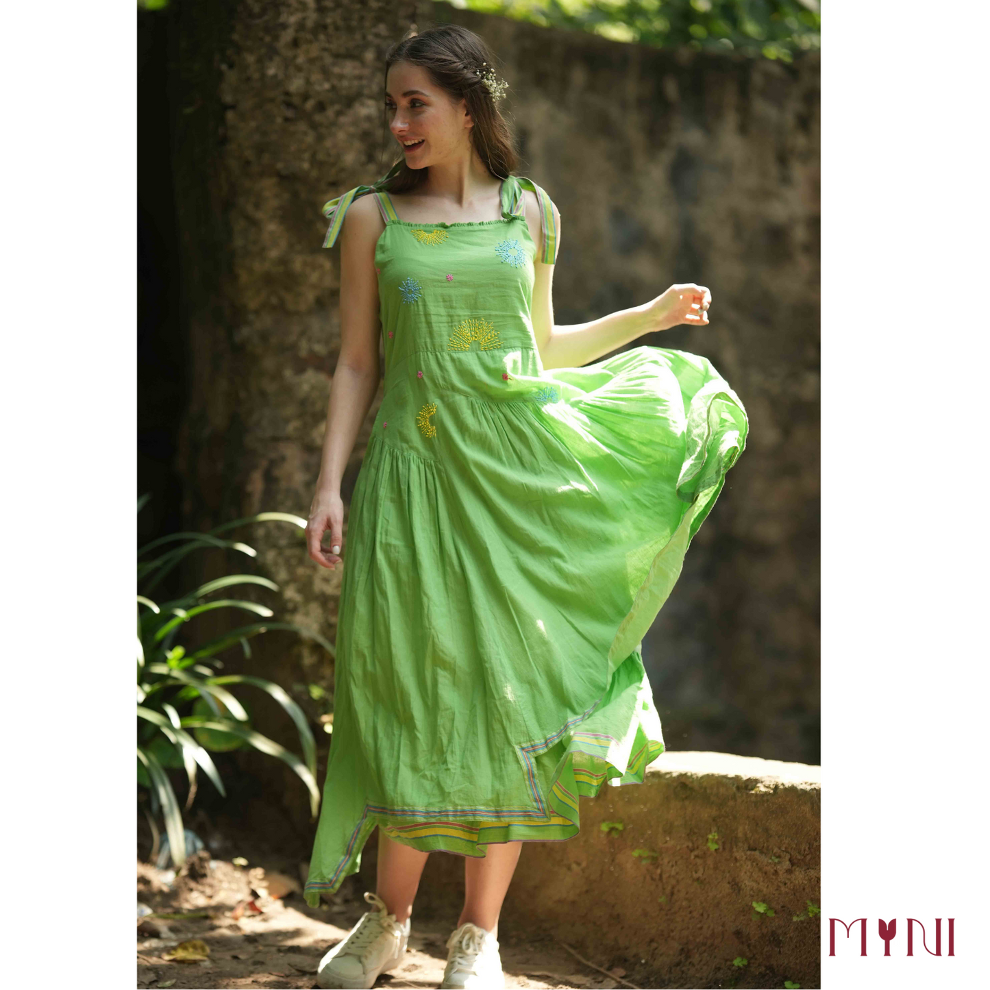 Neon Bloom - Casual Dress