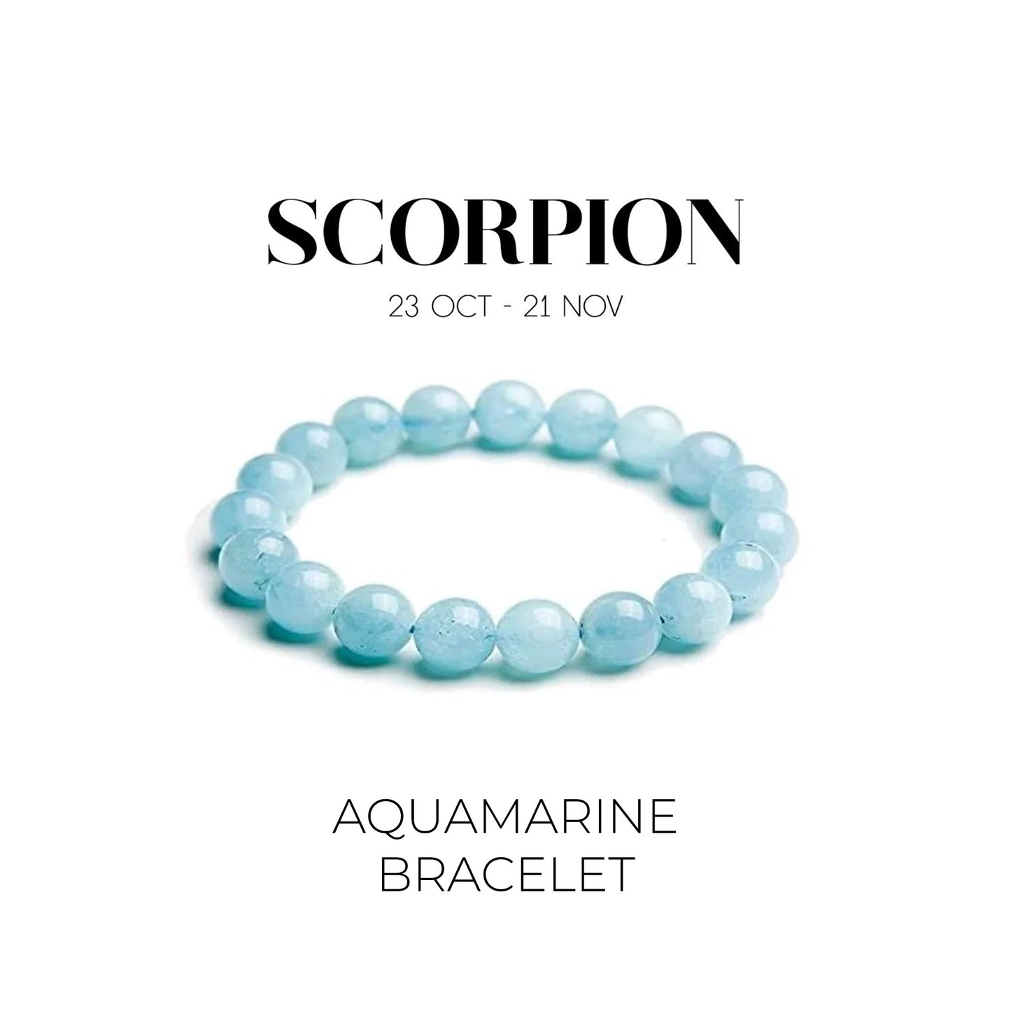 AQUAMARINE BRACELET (वृश्चिक राशि)