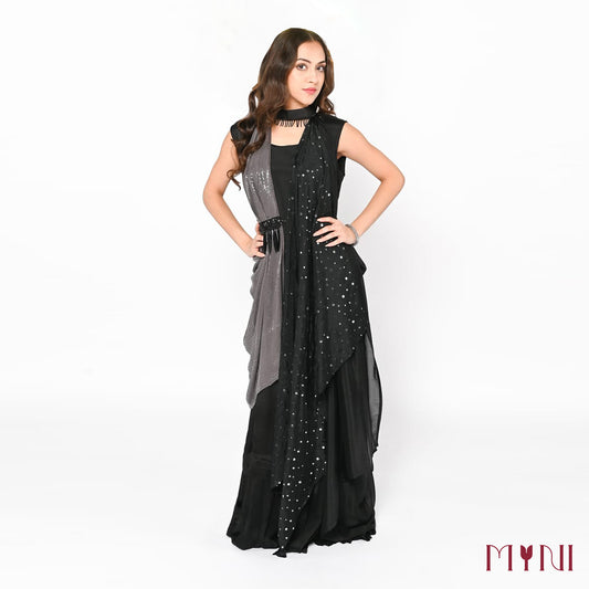 Indo-Western Two Piece Gown