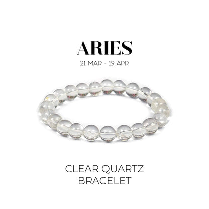 CLEAR QUARTZ BRACELET (मेष राशि )