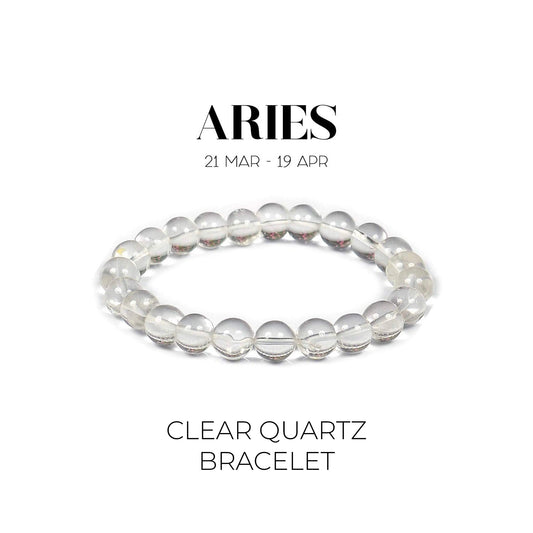CLEAR QUARTZ BRACELET (मेष राशि )
