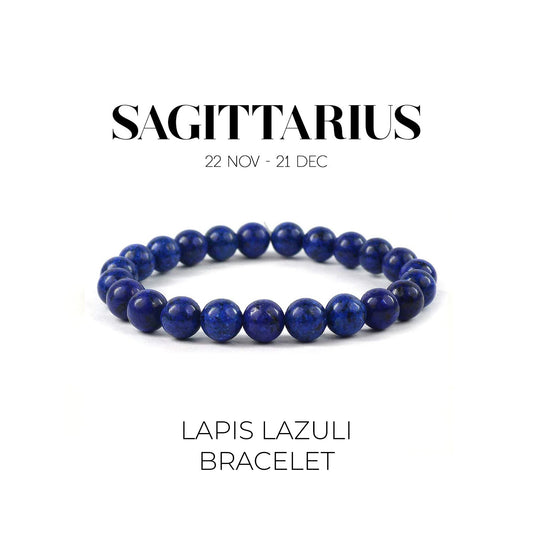 LAPIS LAZULI BRACELET (धनु राशि)