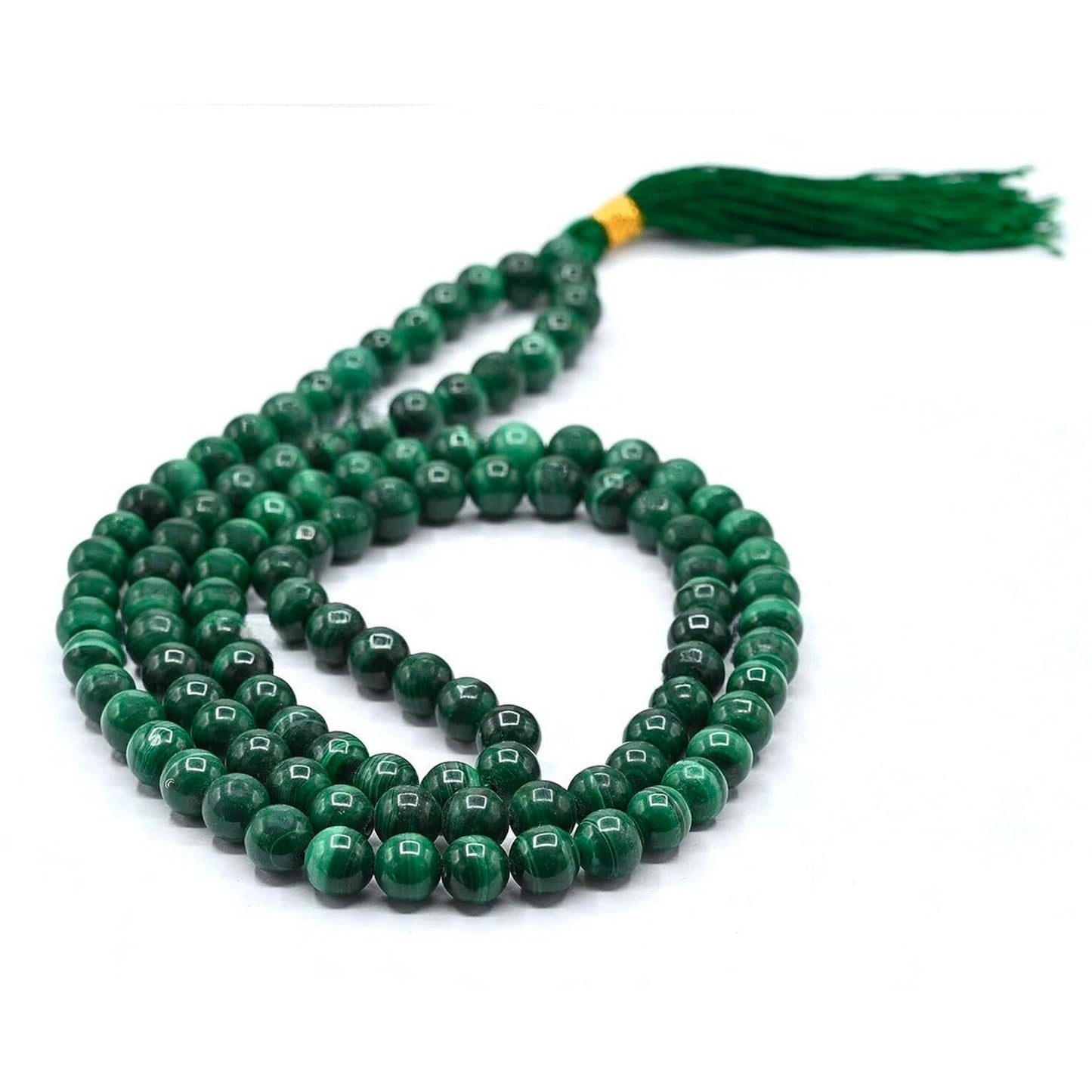 MALACHITE MALA (VIRGO : कन्या राशि)