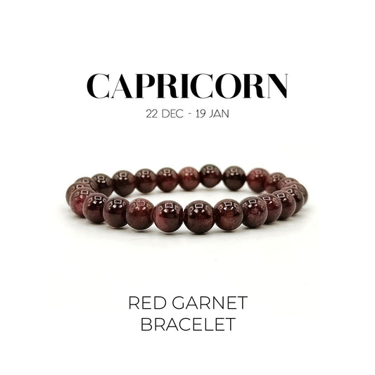 RED GARNET BRACELET (मकर राशि)