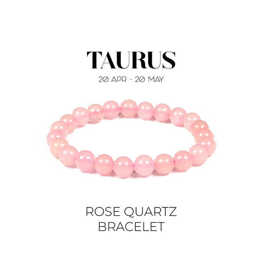 ROSE QUARTZ BRACELET (वृषभ राशि)