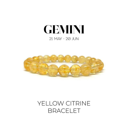 YELLOW CITRINE BRACELET (मिथुन राशि)