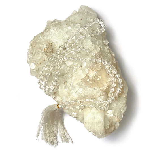 CRYSTAL/SPHATIK - DIAMOND CUT MALA (ARIES : मेष राशि)