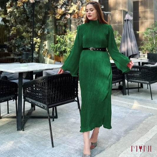 Emerald - The Pleated Dress