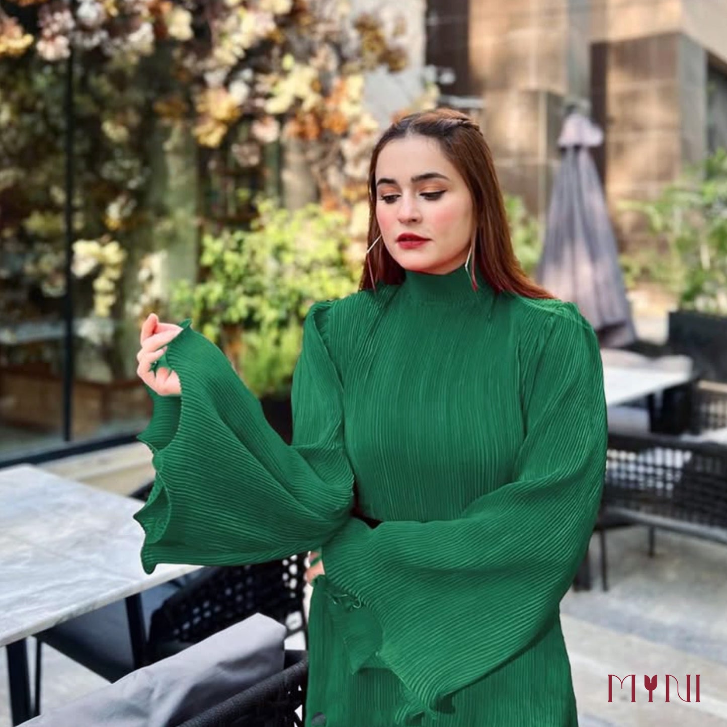 Emerald - The Pleated Dress