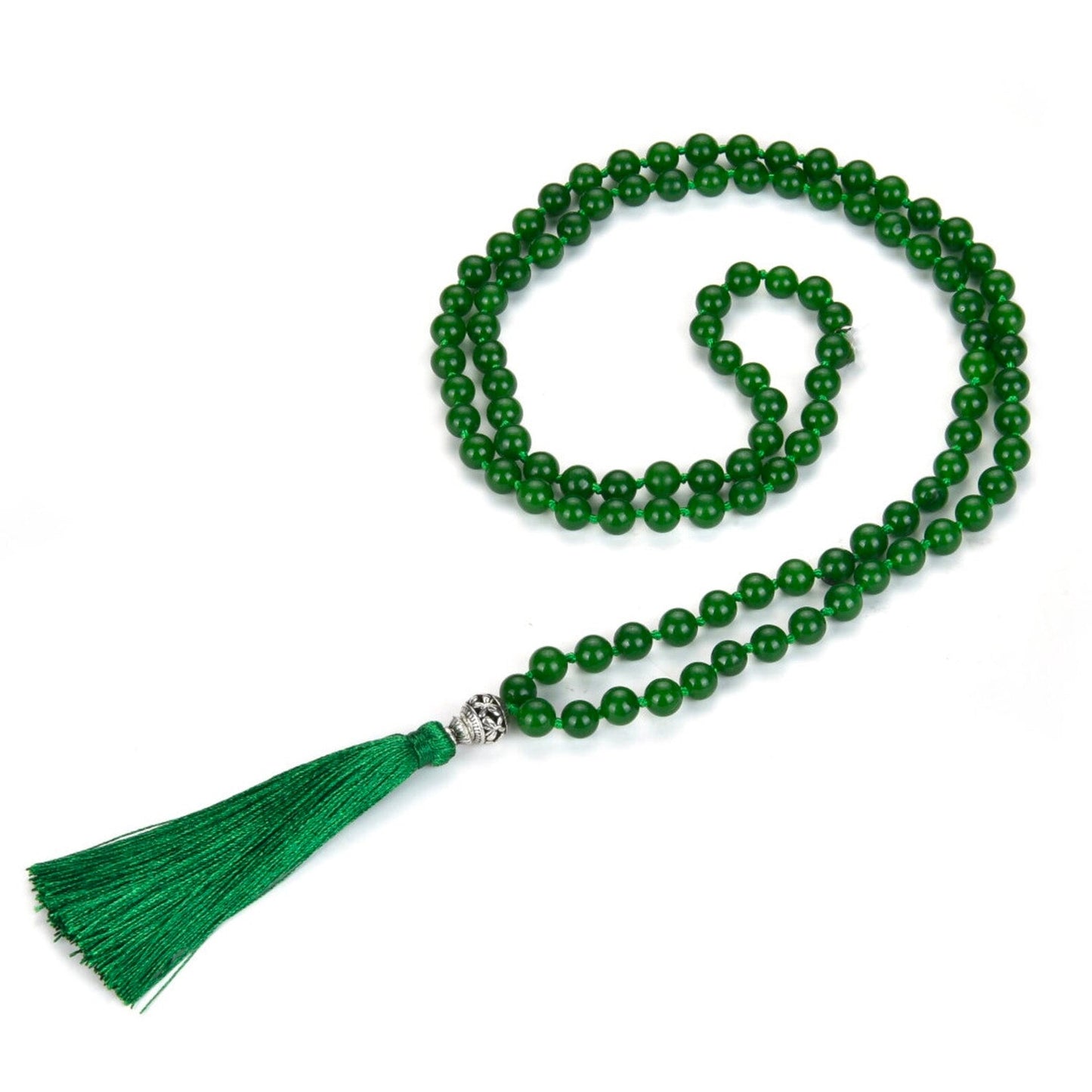 GREEN JADE MALA (PISCES : मीन राशि)