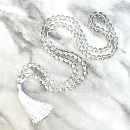 CRYSTAL/SPHATIK - DIAMOND CUT MALA (ARIES : मेष राशि)